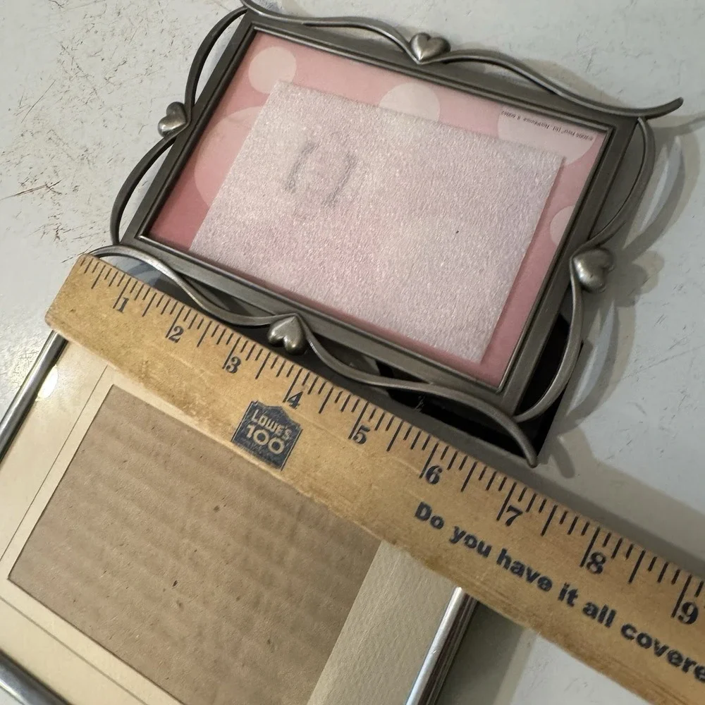 Floral Ornate Style Metal Picture Frame & Silver Photo Frame Silver‎ Finish